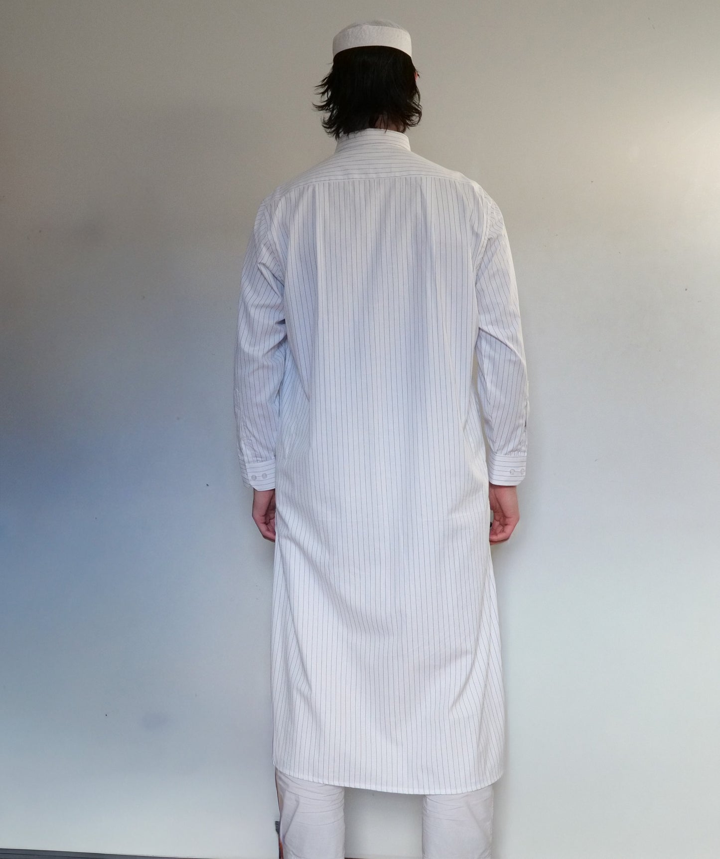 Al-Hilaal Fanjabi - Blue Pinstripes