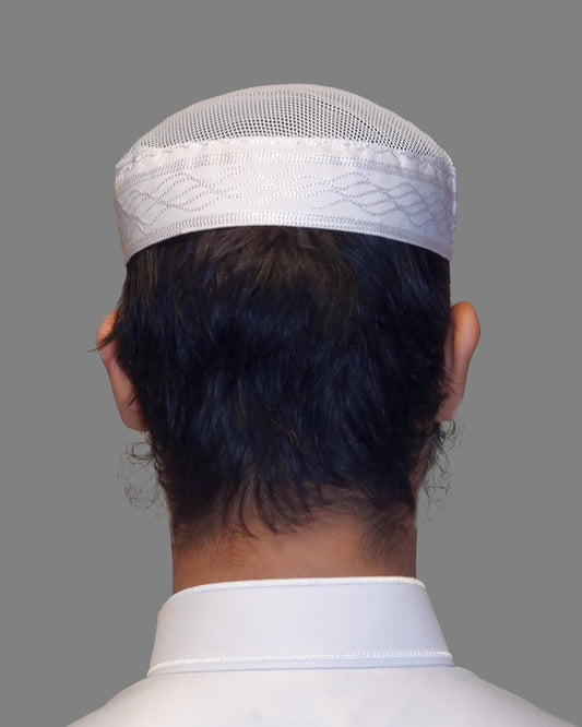 White Net Hat
