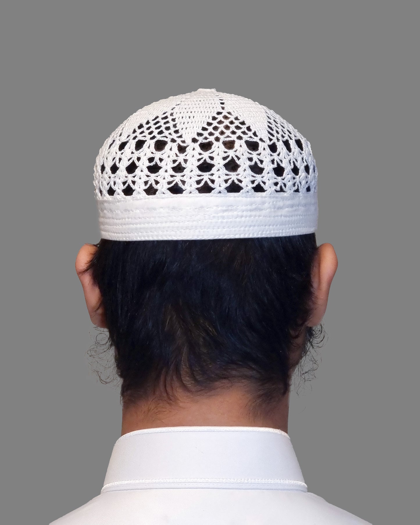 White Flower Petal Band Hat